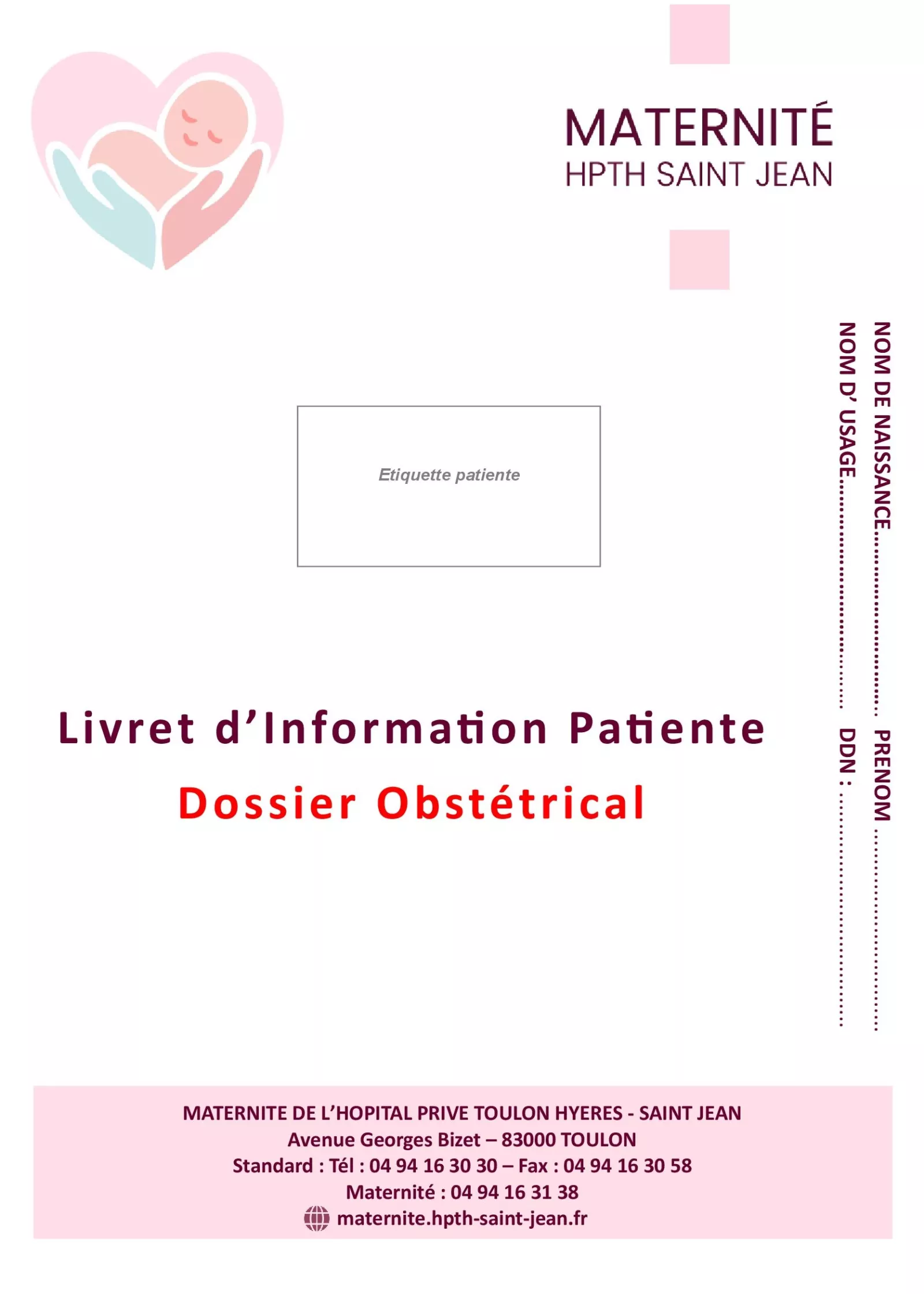 LIP - Dossier obstétrical