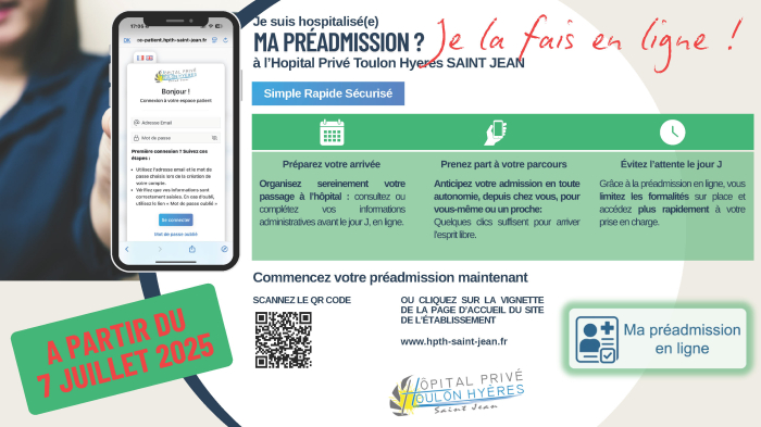 Ma préadmission Je la fais en ligne !